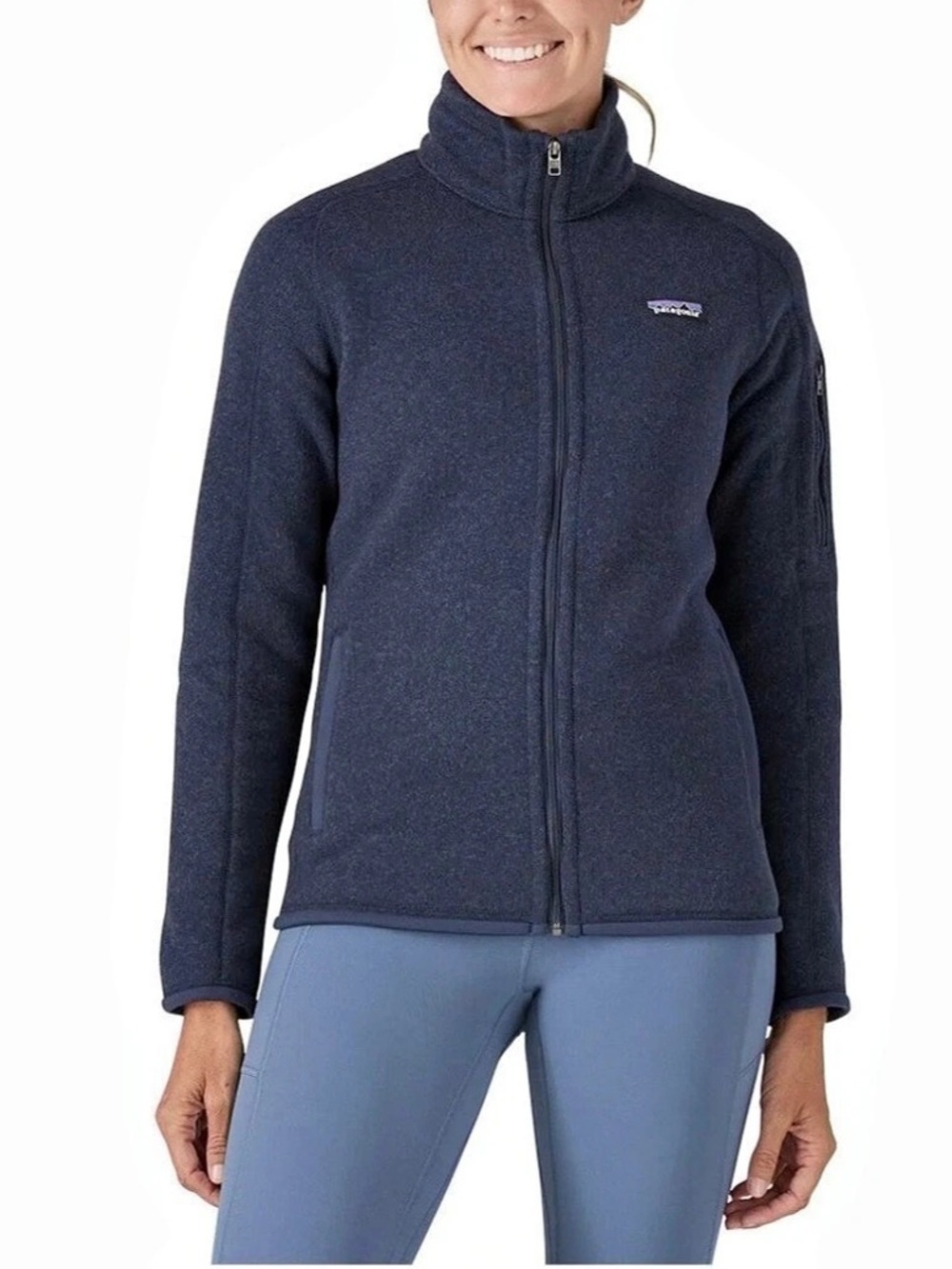 Patagonia Better Sweater Full-Zip Fleece Jacket Women’s M – Classic Navy